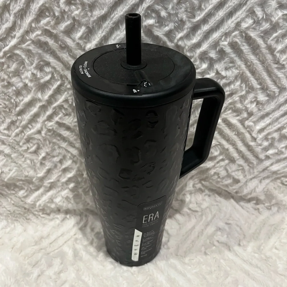 BRUMATE ERA STRAW TUMBLER 40 OZ ONYX LEOPARD NWT! - Picture 2 of 5